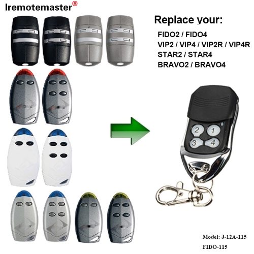 PARA sa FIDO2 / FIDO4 / VIP2 / VIP4 / VIP2R / VIP4R / STAR2 / STAR4 / BRAVO2 / BRAVO4 nga pultahan sa garahe remote 433.92 MHZ Rolling Code